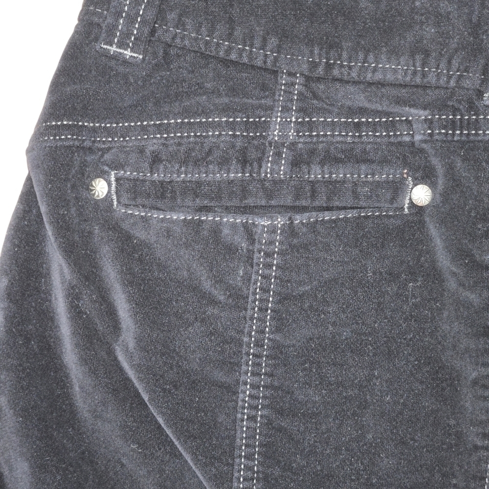 Athleta Womens Black Velvet Corduroy Mini Skirt Size 4 - Picture 4 of 12